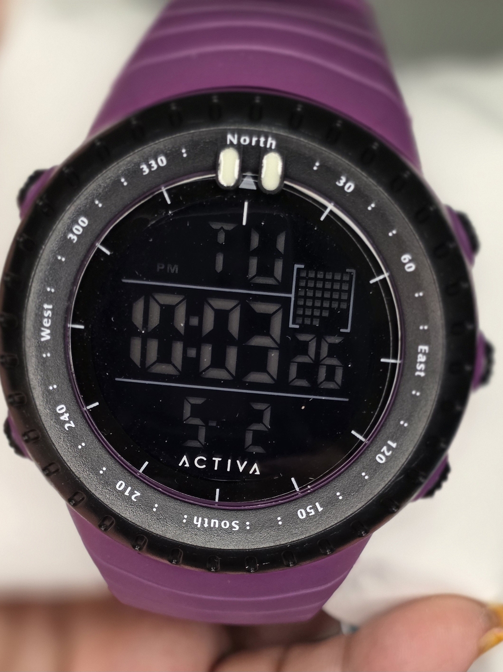 Ativa Men's Digital Sport Watch - Purple